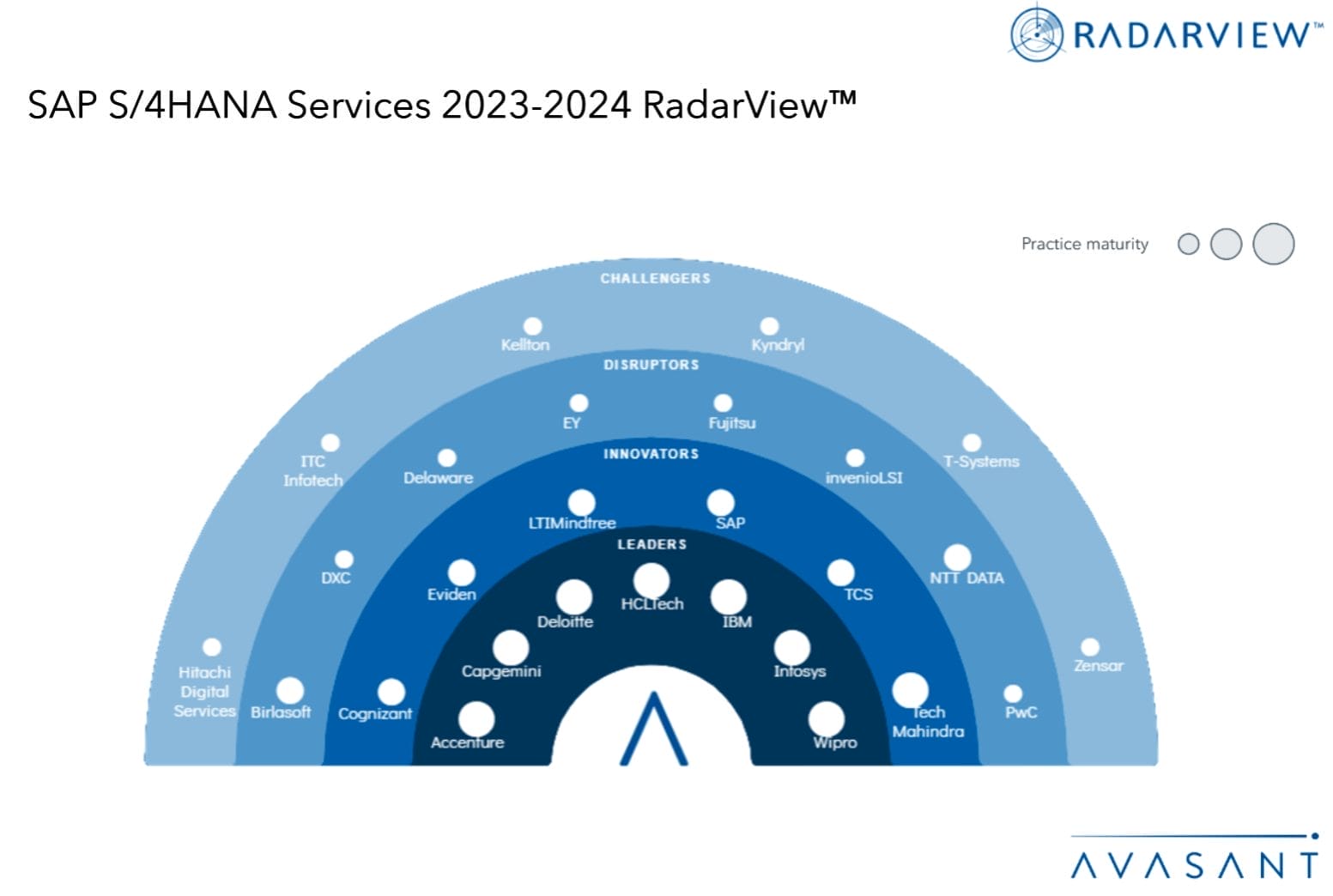 Hanaページ SAP S/4HANA Services 2023–2024 RadarView™ - Avasant
